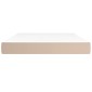 vidaXL Στρώμα με Pocket Springs Καπουτσίνο 140x200x20 εκ. Συνθ. Δέρμα