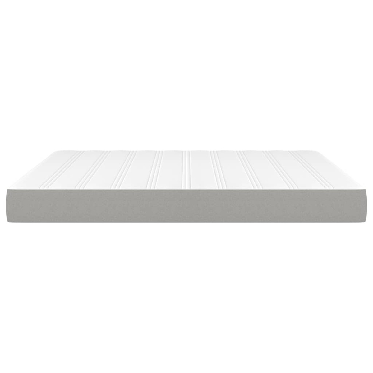 vidaXL Στρώμα με Pocket Springs Ανοιχτό Γκρι 160x200x20 εκ. Υφασμάτινο