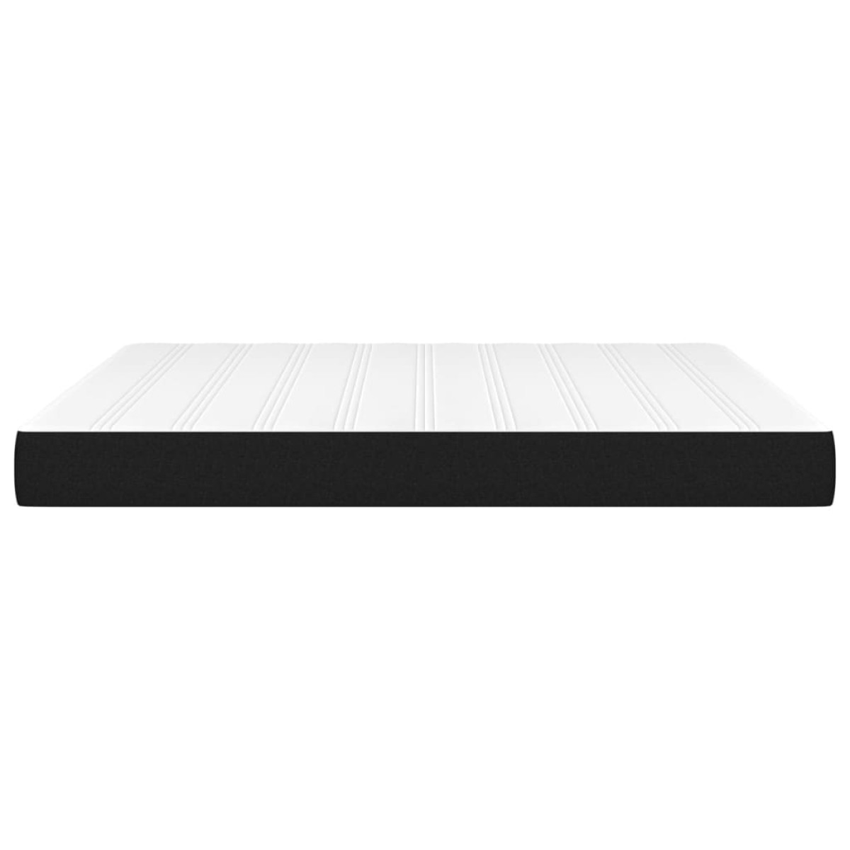 vidaXL Στρώμα με Pocket Springs Μαύρο 160x200x20 εκ. Υφασμάτινο