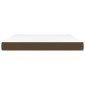 vidaXL Στρώμα με Pocket Springs Σκούρο Καφέ 160x200x20 εκ. Υφασμάτινο