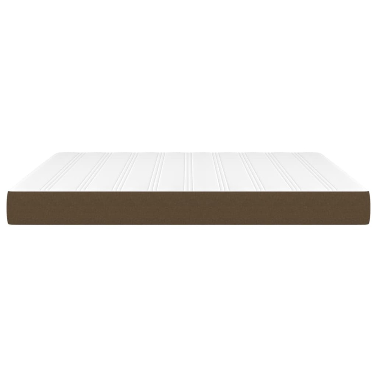 vidaXL Στρώμα με Pocket Springs Σκούρο Καφέ 160x200x20 εκ. Υφασμάτινο