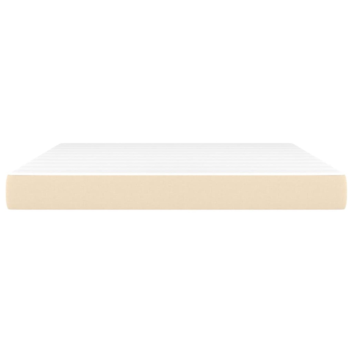 vidaXL Στρώμα με Pocket Springs Κρεμ 160x200x20 εκ. Υφασμάτινο