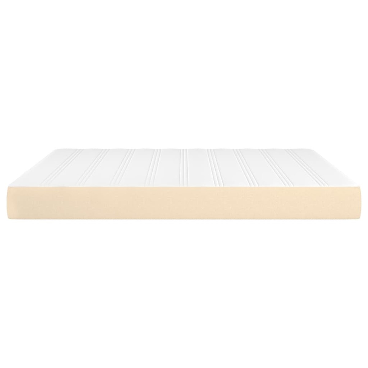 vidaXL Στρώμα με Pocket Springs Κρεμ 160x200x20 εκ. Υφασμάτινο