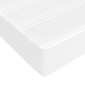 vidaXL Στρώμα με Pocket Springs Λευκό 160x200x20 εκ. Συνθετικό Δέρμα