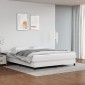 vidaXL Στρώμα με Pocket Springs Λευκό 160x200x20 εκ. Συνθετικό Δέρμα