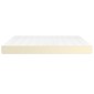 vidaXL Στρώμα με Pocket Springs Κρεμ 160x200x20 εκ. Συνθετικό Δέρμα