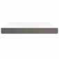 vidaXL Στρώμα με Pocket Springs Γκρι 160x200x20 εκ. Συνθετικό Δέρμα