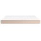 vidaXL Στρώμα με Pocket Springs Καπουτσίνο 160x200x20 εκ. Συνθ. Δέρμα