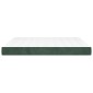 vidaXL Στρώμα με Pocket Springs Σκούρο Πράσινο 160x200x20εκ. Βελούδινο