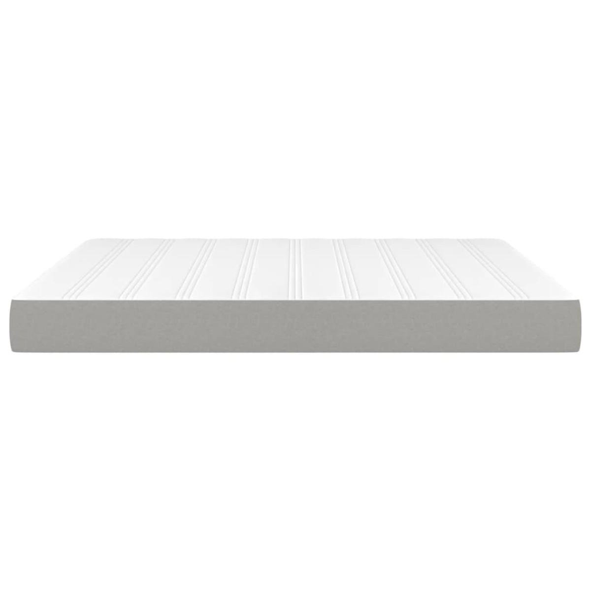 vidaXL Στρώμα με Pocket Springs Ανοιχτό Γκρι 180x200x20 εκ. Υφασμάτινο
