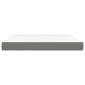 vidaXL Στρώμα με Pocket Springs Σκούρο Γκρι 180x200x20 εκ. Υφασμάτινο