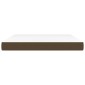 vidaXL Στρώμα με Pocket Springs Σκούρο Καφέ 180x200x20 εκ. Υφασμάτινο