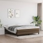 vidaXL Στρώμα με Pocket Springs Σκούρο Καφέ 180x200x20 εκ. Υφασμάτινο