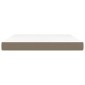 vidaXL Στρώμα με Pocket Springs Taupe 180x200x20 εκ. Υφασμάτινο
