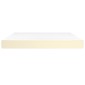 vidaXL Στρώμα με Pocket Springs Κρεμ 180x200x20 εκ. Συνθετικό Δέρμα