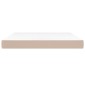 vidaXL Στρώμα με Pocket Springs Καπουτσίνο 180x200x20 εκ. Συνθ. Δέρμα