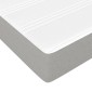 vidaXL Στρώμα με Pocket Springs Μεσαίας Σκληρότητας Αν. Γκρι 100x190x20 εκ. Ύφασμα Twin