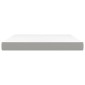 vidaXL Στρώμα με Pocket Springs Μεσαίας Σκληρότητας Αν. Γκρι 152x203x20εκ. Ύφασμα Queen