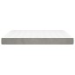 vidaXL Στρώμα με Pocket Springs Μεσαίας Σκληρότητας Αν. Γκρι 152x203x20εκ. Βελούδινο Queen
