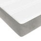 vidaXL Στρώμα με Pocket Springs Μεσαίας Σκληρότητας Αν. Γκρι 152x203x20εκ. Βελούδινο Queen
