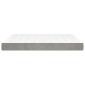 vidaXL Στρώμα με Pocket Springs Μεσαίας Σκληρότητας Αν. Γκρι 193x203x20εκ. Βελούδινο King