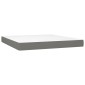 vidaXL Στρώμα Pocket Springs Μεσαίας Σκληρότητας Σκ. Γκρι 183x213x20εκ Ύφ. California King
