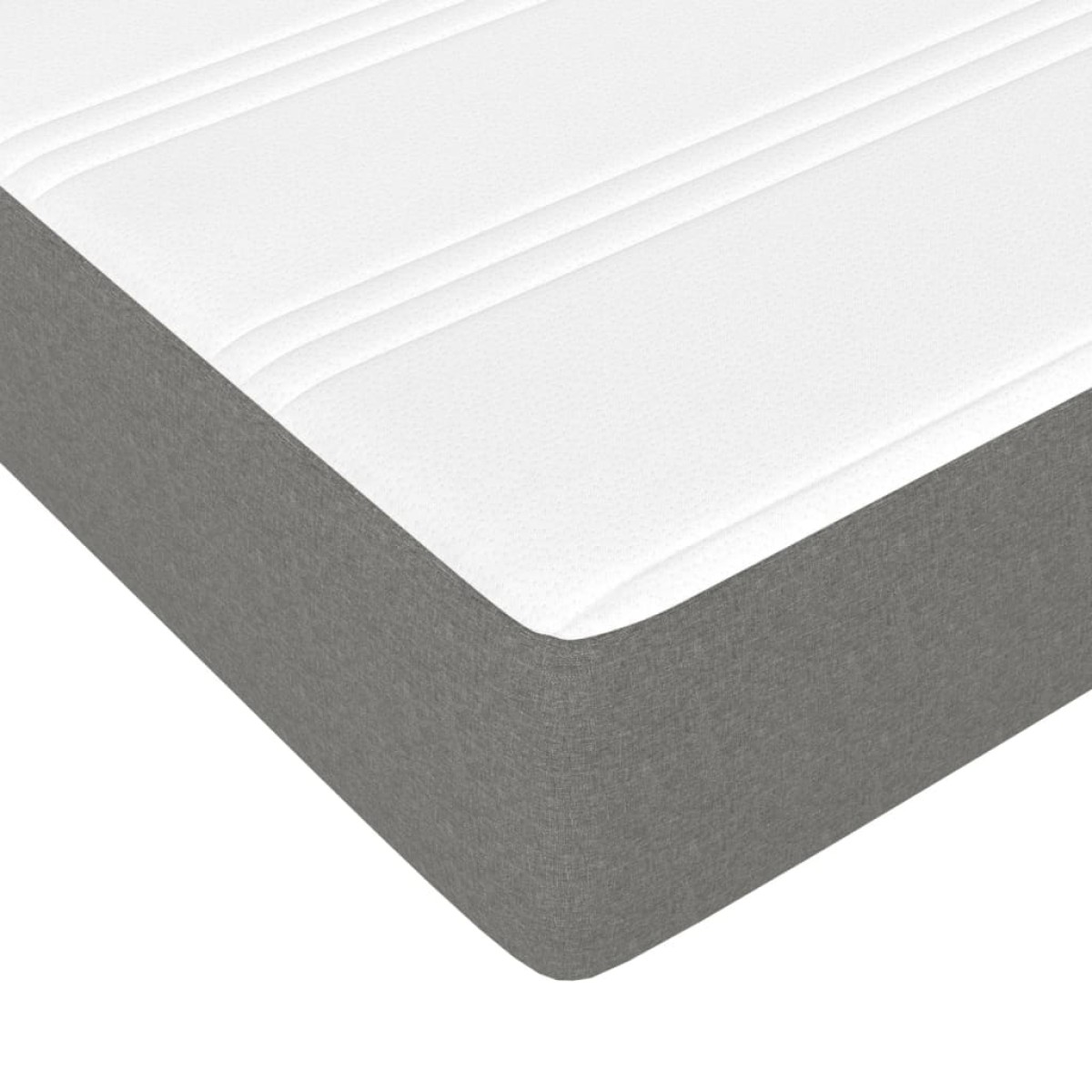 vidaXL Στρώμα Pocket Springs Μεσαίας Σκληρότητας Σκ. Γκρι 183x213x20εκ Ύφ. California King
