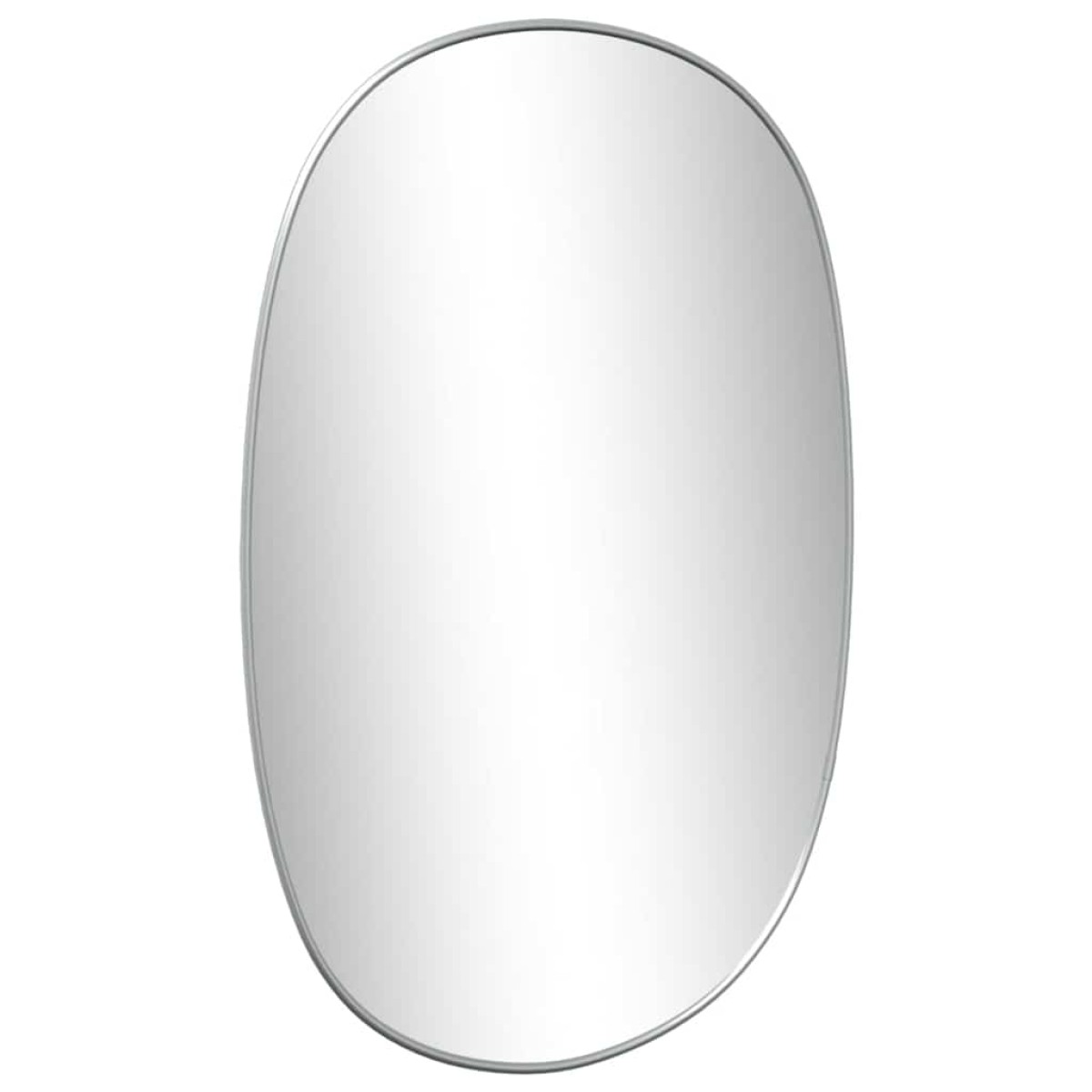 vidaXL Καθρέφτης Τοίχου Ασημί 50x35 εκ.