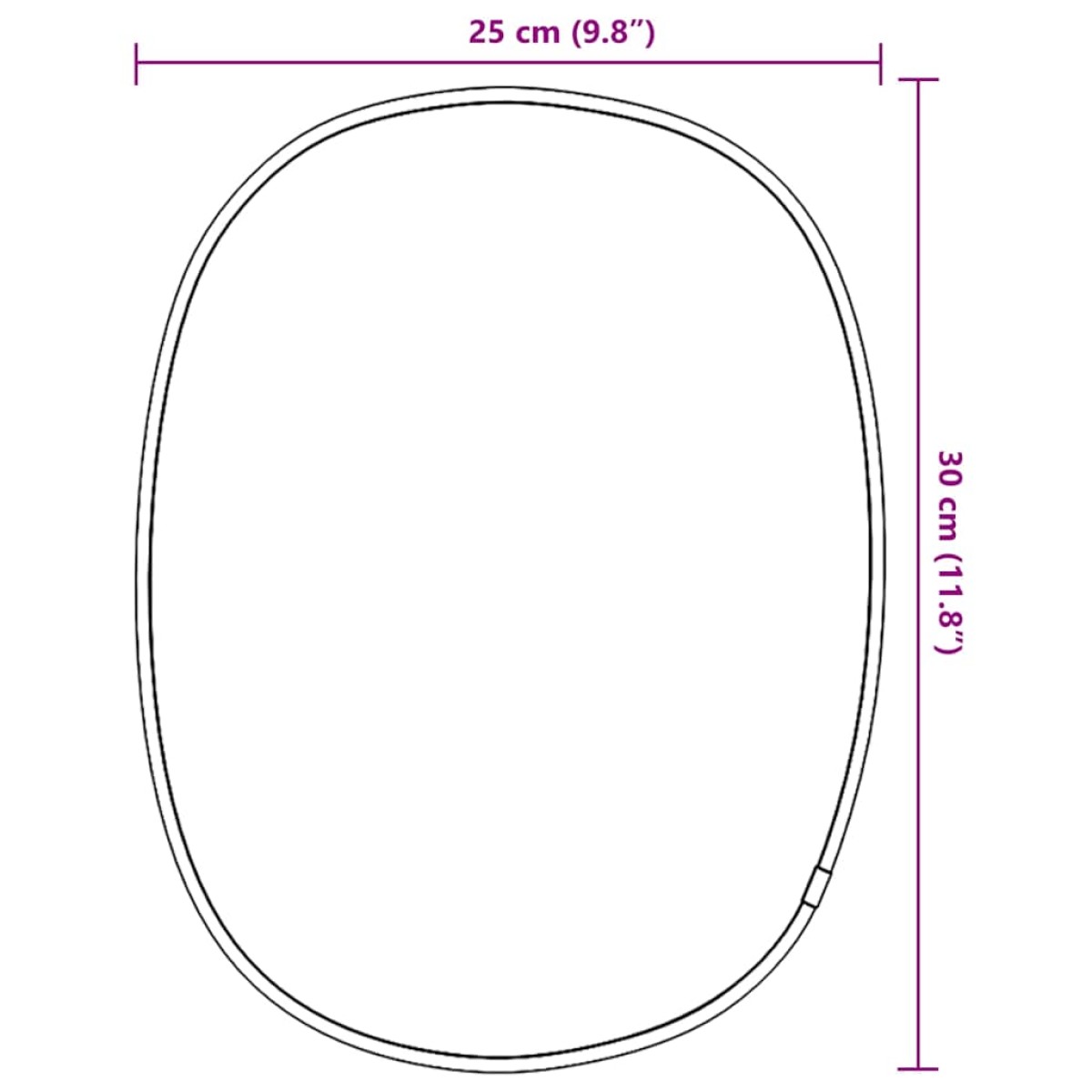 vidaXL Καθρέφτης Τοίχου Χρυσός 30x25 εκ.