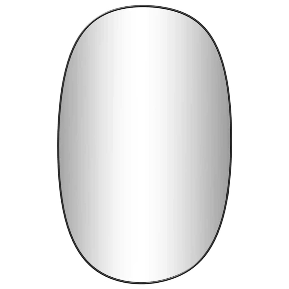 vidaXL Καθρέφτης Τοίχου Μαύρος 70x45 εκ.