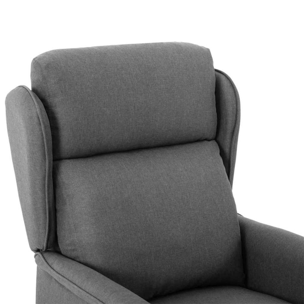 vidaXL Καρέκλα μασάζ Ανοιχτό γκρι 93.5 x 67.5 x 101.5 εκ. ύφασμα