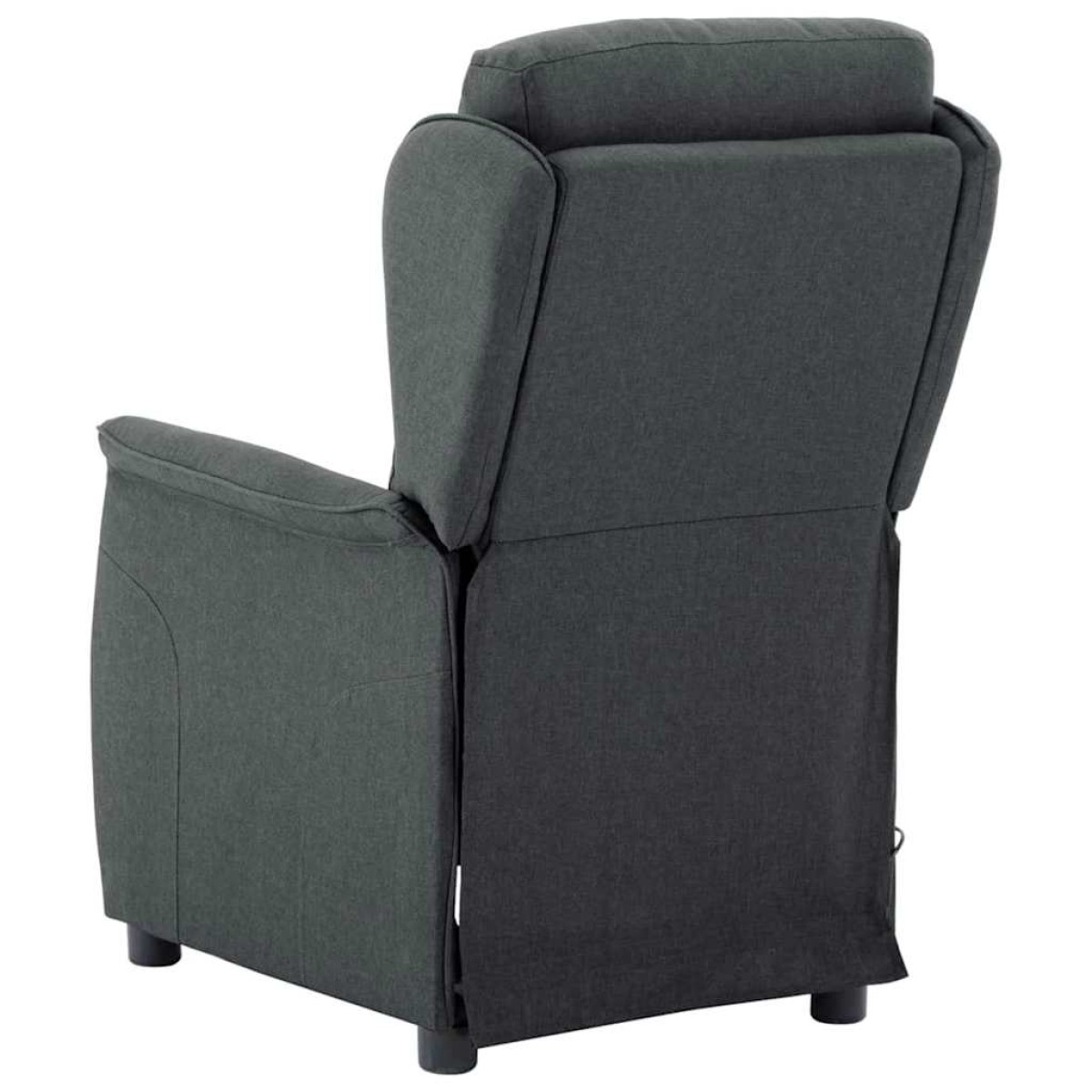 vidaXL Καρέκλα μασάζ Σκούρο Γκρι 93.5 x 67.5 x 101.5 εκ. ύφασμα
