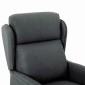 vidaXL Καρέκλα μασάζ Σκούρο Γκρι 93.5 x 67.5 x 101.5 εκ. ύφασμα
