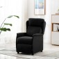vidaXL Καρέκλα μασάζ με μαξιλάρι Μαύρο 93.5 x 67.5 x 101.5 εκ. ύφασμα
