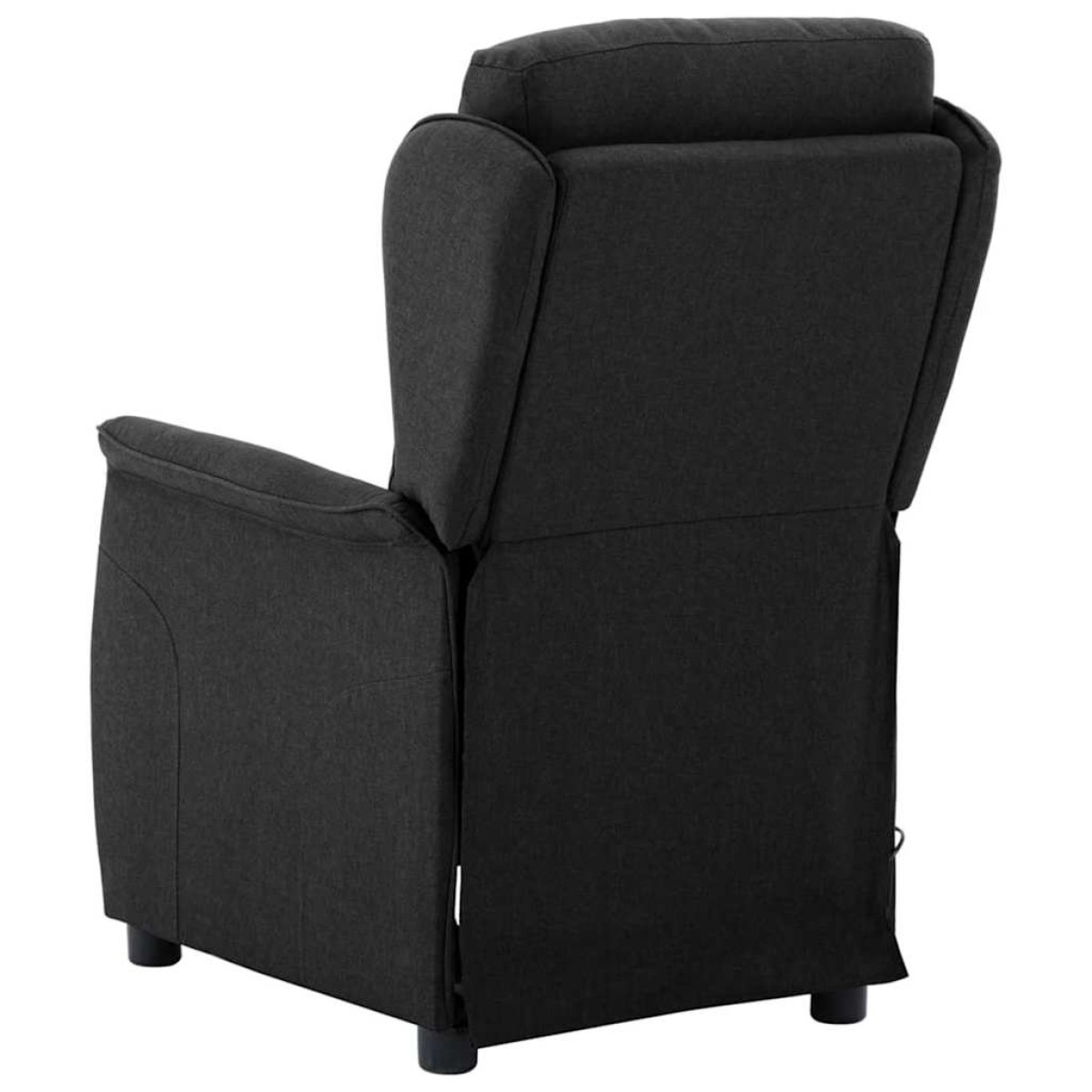 vidaXL Καρέκλα μασάζ με μαξιλάρι Μαύρο 93.5 x 67.5 x 101.5 εκ. ύφασμα