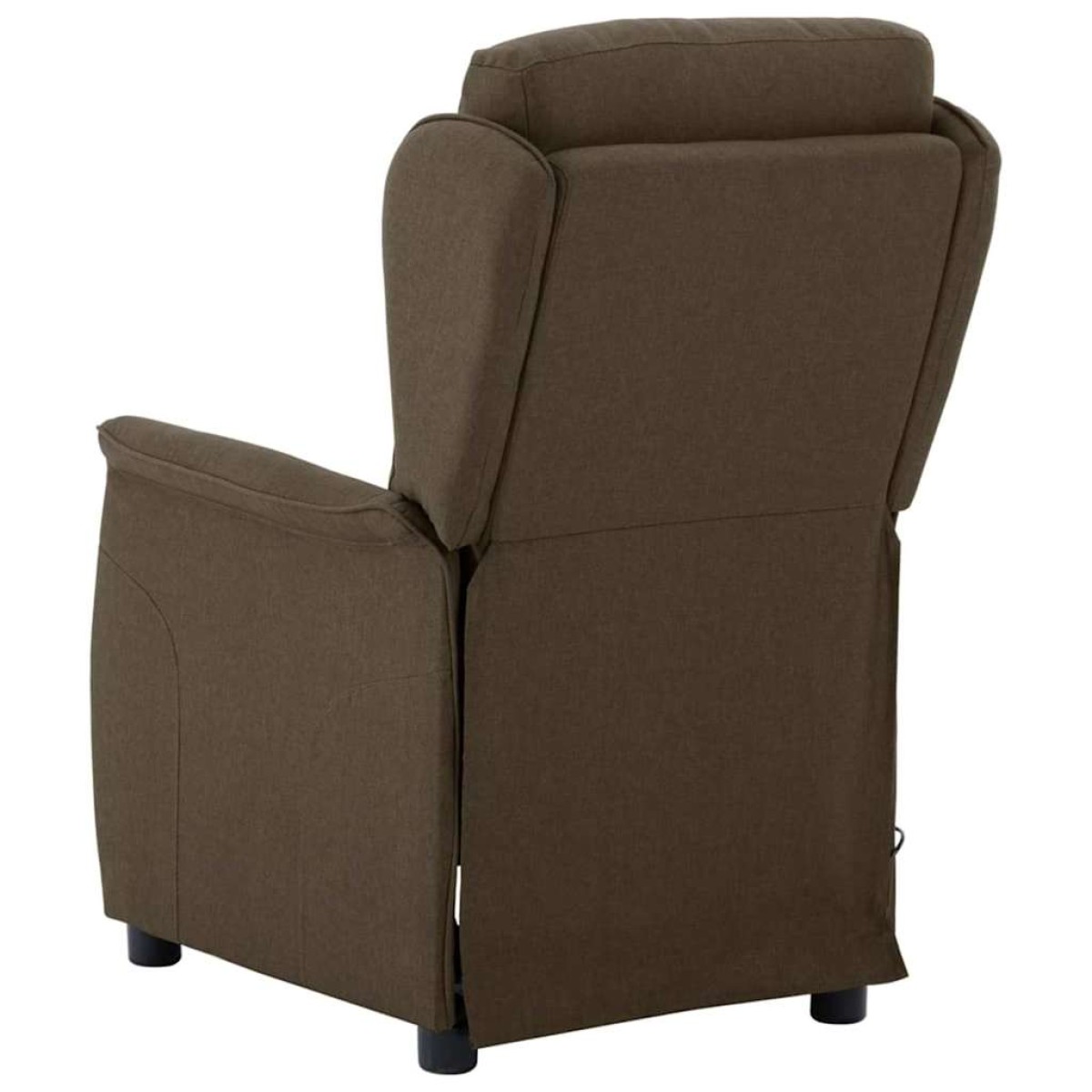 vidaXL Καρέκλα μασάζ με μαξιλάρι Καφέ 93.5 x 67.5 x 101.5 εκ. ύφασμα
