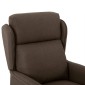 vidaXL Καρέκλα μασάζ με μαξιλάρι Καφέ 93.5 x 67.5 x 101.5 εκ. ύφασμα