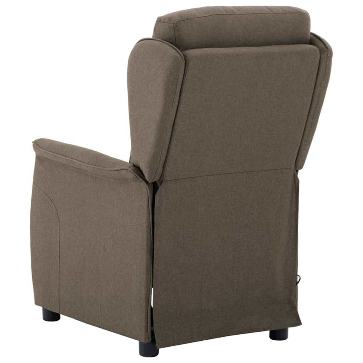 vidaXL Καρέκλα μασάζ με μαξιλάρι Taupe 93.5 x 67.5 x 101.5 εκ. ύφασμα