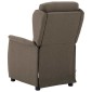 vidaXL Καρέκλα μασάζ με μαξιλάρι Taupe 93.5 x 67.5 x 101.5 εκ. ύφασμα