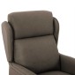 vidaXL Καρέκλα μασάζ με μαξιλάρι Taupe 93.5 x 67.5 x 101.5 εκ. ύφασμα