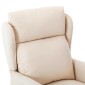 vidaXL Καρέκλα μασάζ με μαξιλάρι Κρεμ 93.5 x 67.5 x 101.5 εκ. ύφασμα