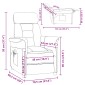 vidaXL Καρέκλα μασάζ Καφέ 96.5 x 70.5 x 95 εκ Μικροΐνες
