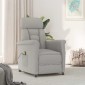 vidaXL Καρέκλα μασάζ Ανοιχτό γκρι 96.5 x 70.5 x 95 εκ Μικροΐνες