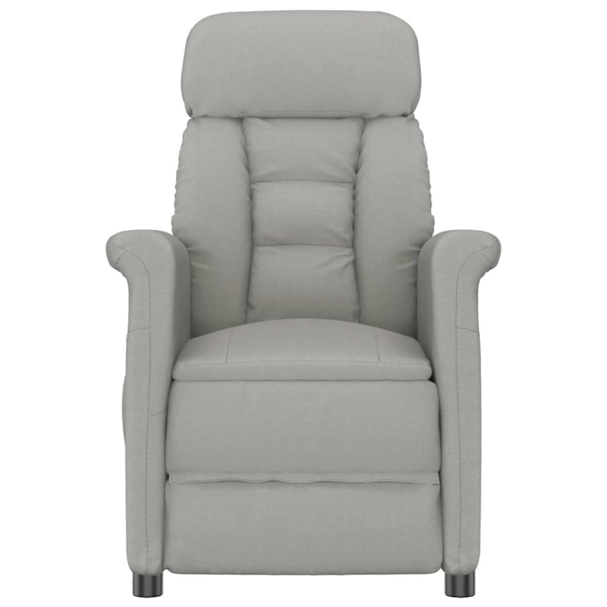 vidaXL Καρέκλα μασάζ Ανοιχτό γκρι 96.5 x 70.5 x 95 εκ Μικροΐνες