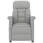 vidaXL Καρέκλα μασάζ Ανοιχτό γκρι 96.5 x 70.5 x 95 εκ Μικροΐνες