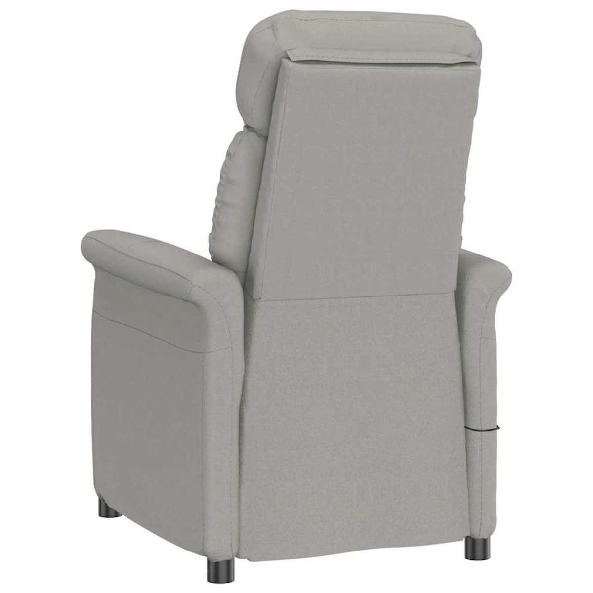 vidaXL Καρέκλα μασάζ Ανοιχτό γκρι 96.5 x 70.5 x 95 εκ Μικροΐνες