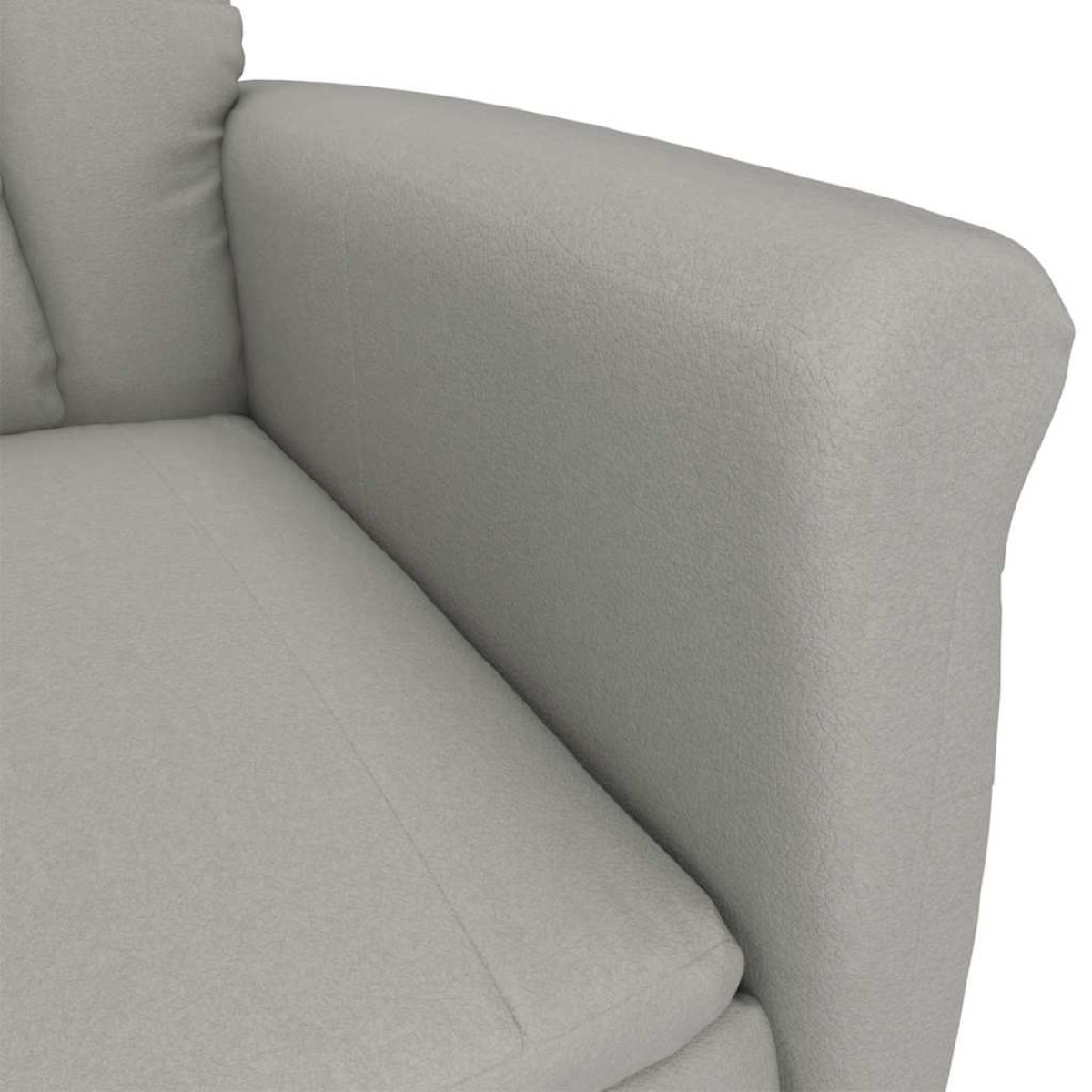 vidaXL Καρέκλα μασάζ Ανοιχτό γκρι 96.5 x 70.5 x 95 εκ Μικροΐνες