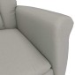 vidaXL Καρέκλα μασάζ Ανοιχτό γκρι 96.5 x 70.5 x 95 εκ Μικροΐνες
