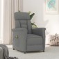 vidaXL Καρέκλα μασάζ Σκούρο Γκρι 96.5 x 70.5 x 95 εκ Μικροΐνες