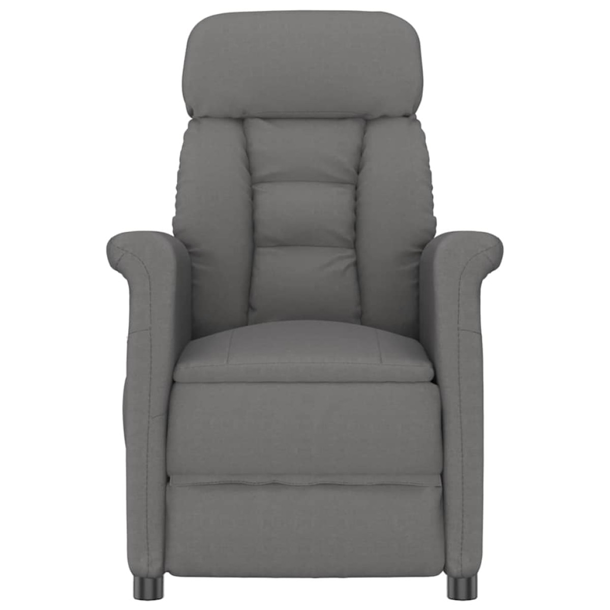 vidaXL Καρέκλα μασάζ Σκούρο Γκρι 96.5 x 70.5 x 95 εκ Μικροΐνες